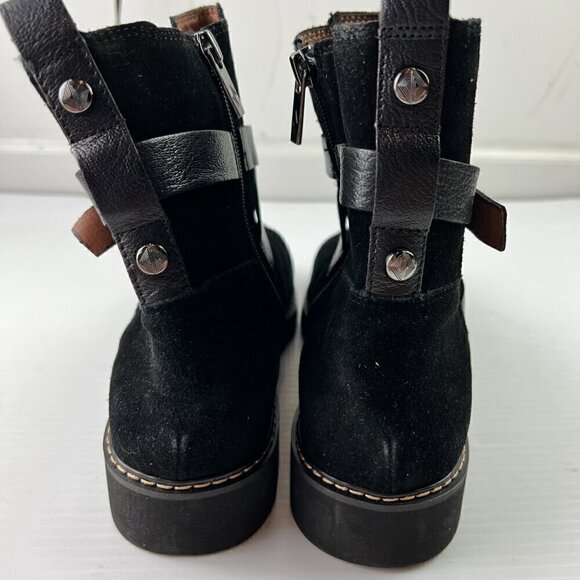 Donald J Pliner Captain Leather & Suede Bootie Size 9.5 - Picture 12 of 16